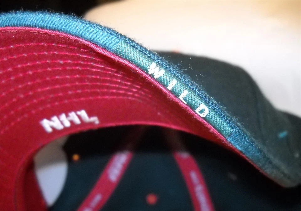 Vintage 90s Zephyr Minnesota Wilds Hat Cap Logo Wool Blend Fitted Hockey - Image 3 of 4