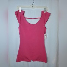  59 NWT Women  s 5B Style Hot Pink Bodysuit Size Small