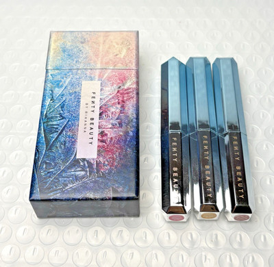 FENTY BEAUTY SNOW DAZE FROSTED METAL LIPSTICK 3 PIECE LIMITED EDITION