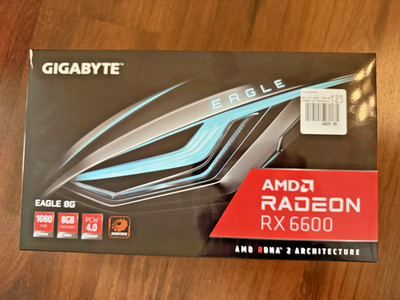 Brand New GIGABYTE Radeon RX 6600 EAGLE 8GB GDDR6 Graphics Card GV-R66EAGLE-8GD