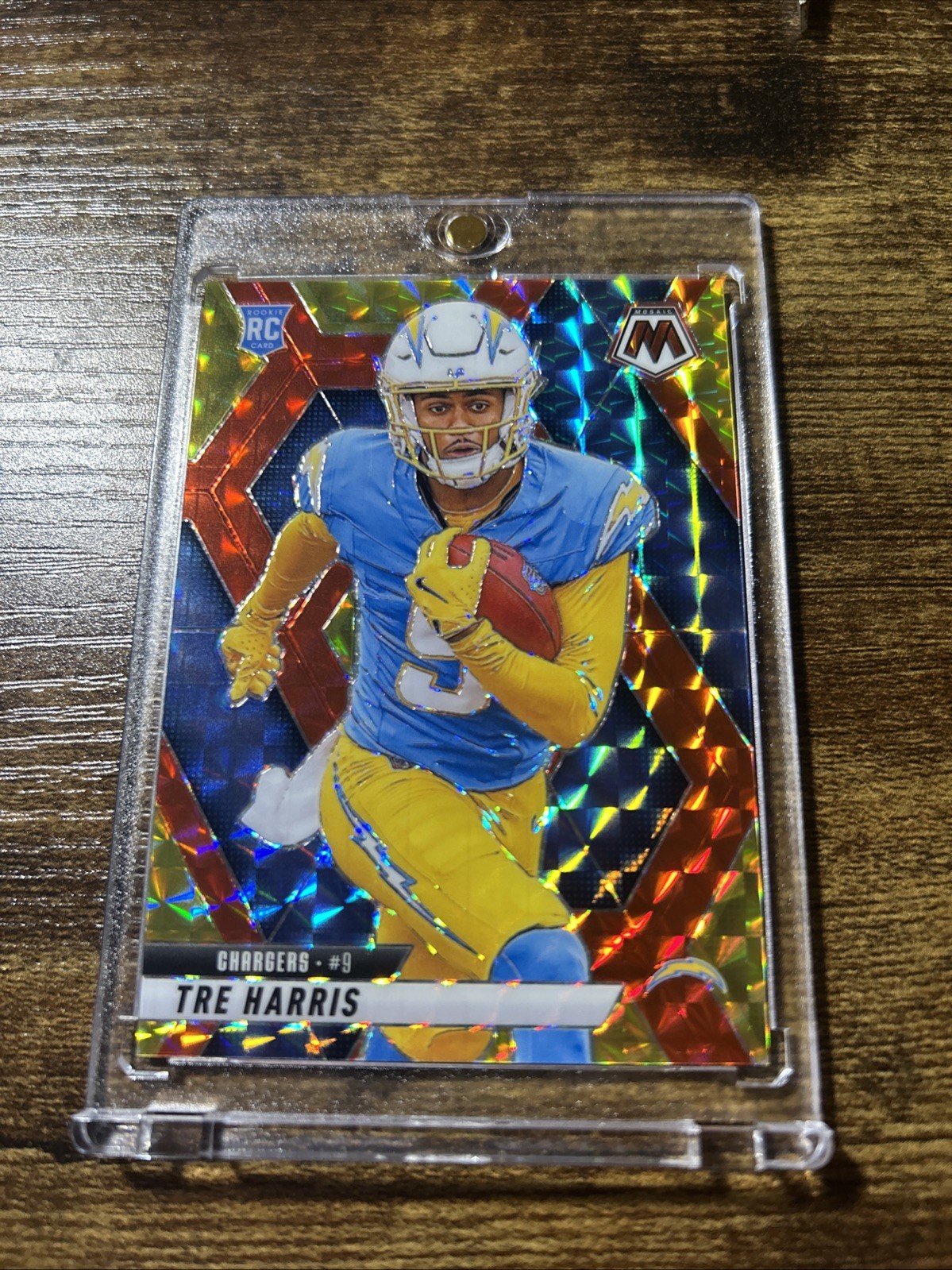 2025 Panini Mosaic /89 Tre Harris #326 Reactive Yellow Mosaic Prizm (RC)