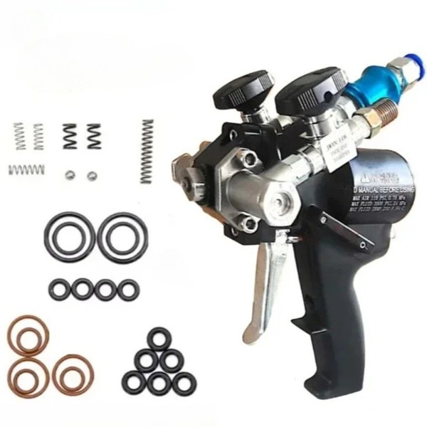 Pistola pulverizadora de espuma de poliuretano PU P2 nuevo estilo pistola PU 35Mpa con accesorios