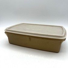 Tupperware Metallic Gold TupperCraft 9" Craft Organizer Container Tray 767-1