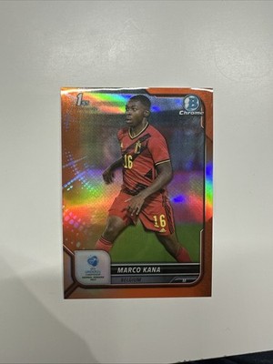2022-23 Bowman Chrome Road to UEFA Under 21 Marco Kana Orange 42/75 Kit Match