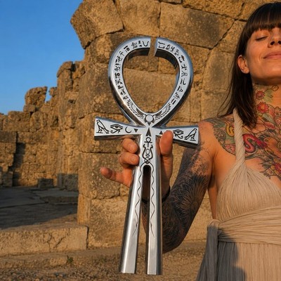Ankh Key Of Life : 243 Hz & 697 Hz Giant Tuning Fork /Healing Frequency / Chakra