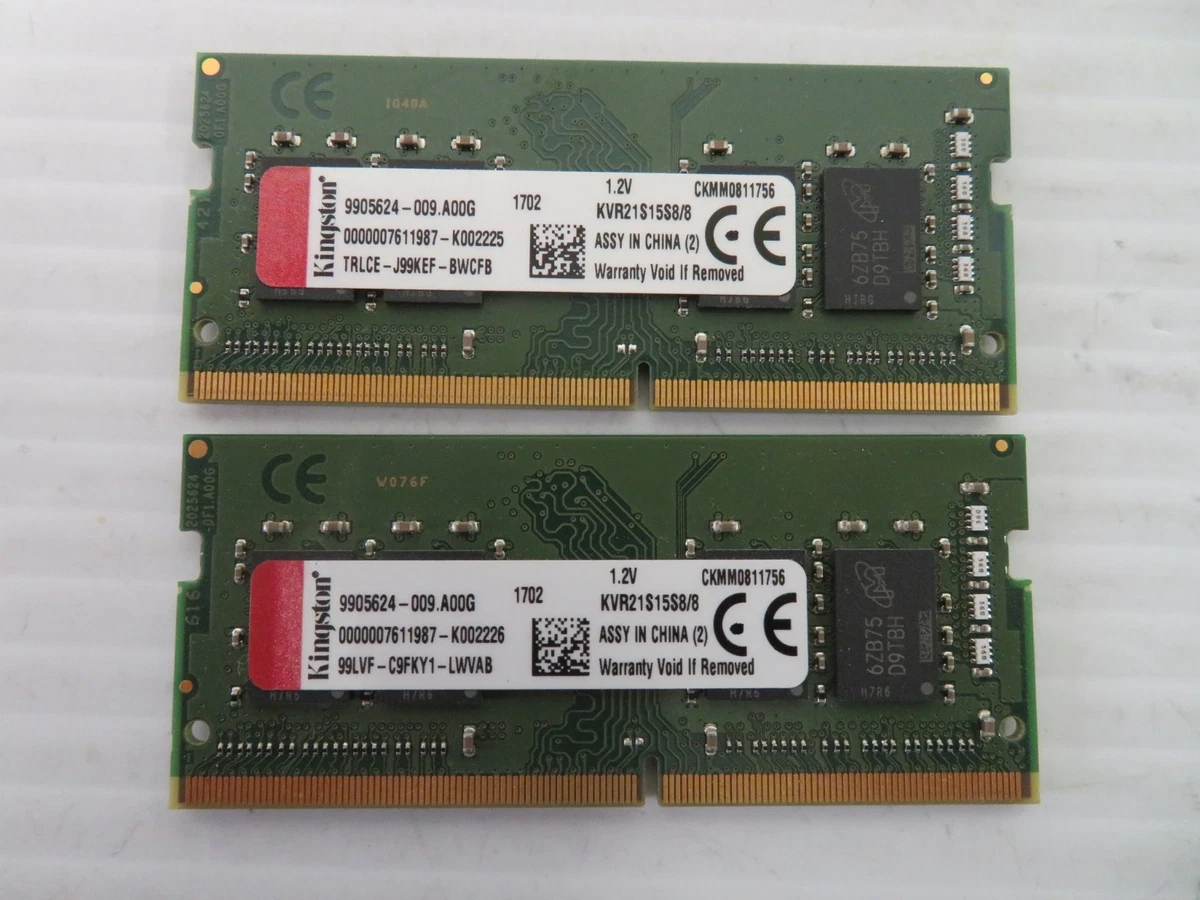 Kingston SO-DIMM Computer Memory (RAM) 8 GB 2 Modules for sale | eBay