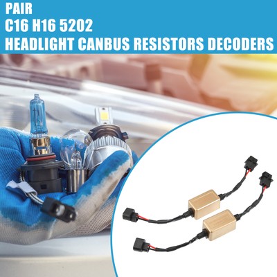 2 Satz LED Auto Scheinwerfer Canbus Decoder Ersatz C16 H16 5202