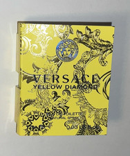 Versace Yellow Diamond Eau De Toilette EDT Sample Spray Vial 0.03oz/ 1ml Carded