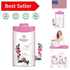 Yardley Perfumed Talc - Luxurious Rose Powder for Soft, Healthy Skin 8.8 oz 