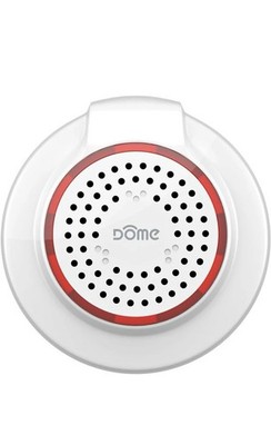 Dome Home Automation Wireless Z-Wave Battery-Powered Home Security Siren and ...