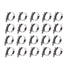 20pc For 3-12 Hose 301 Stainless Steel T Bolt Clamps 95mm-103mm 3.74-4.06