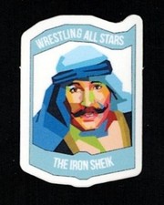 THE IRON SHEIK - 1982 WWF Wrestling ALL-STARS SERIES Gumball Sticker Card