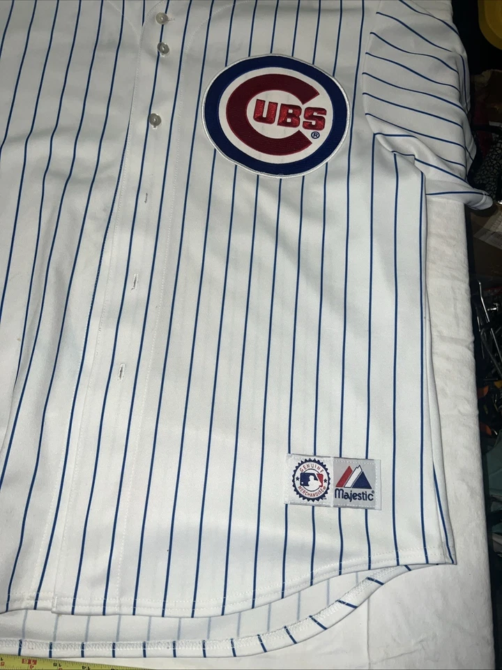 Camiseta deportiva de béisbol vintage majestuosa auténtica MLB de los Chicago Cubs Sammy Sosa #21 XL Foto 2 de 4