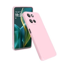 Liquid Silicon Military Armor Case for Moto G Power 2025, Heavy Duty Pink Protec