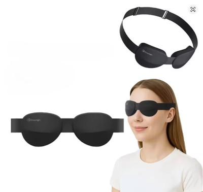 3D Contoured Sleep Eye Mask Adjustable Soft Blackout Travel Eye Shade