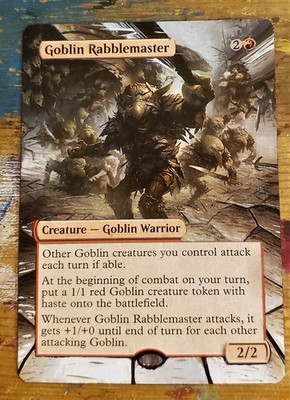 Goblin Rabblemaster - Full Art / Altered -  MTG