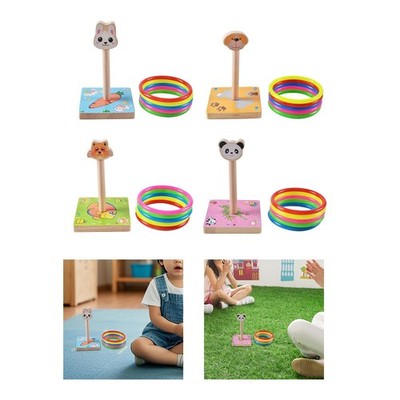 Ring werfen Ring Haken Spiel Holz Freizeit Sport Puzzle Spielzeug Wurfspiel