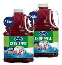 Ocean Spray Cran-Apple Cranberry Apple Juice Drink, 101.4 Fl Oz Bottle Pack of 2