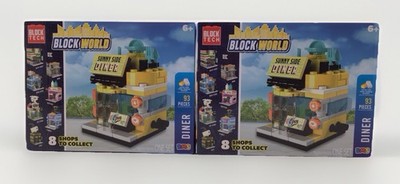 Block Tech Block World Diner Building Set  Ages 6+ 93 Pieces LOT OF 2