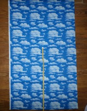 New Bright BLUE SKY CLOUDS Cotton FABRIC - bty - by Marshalls - by the yard