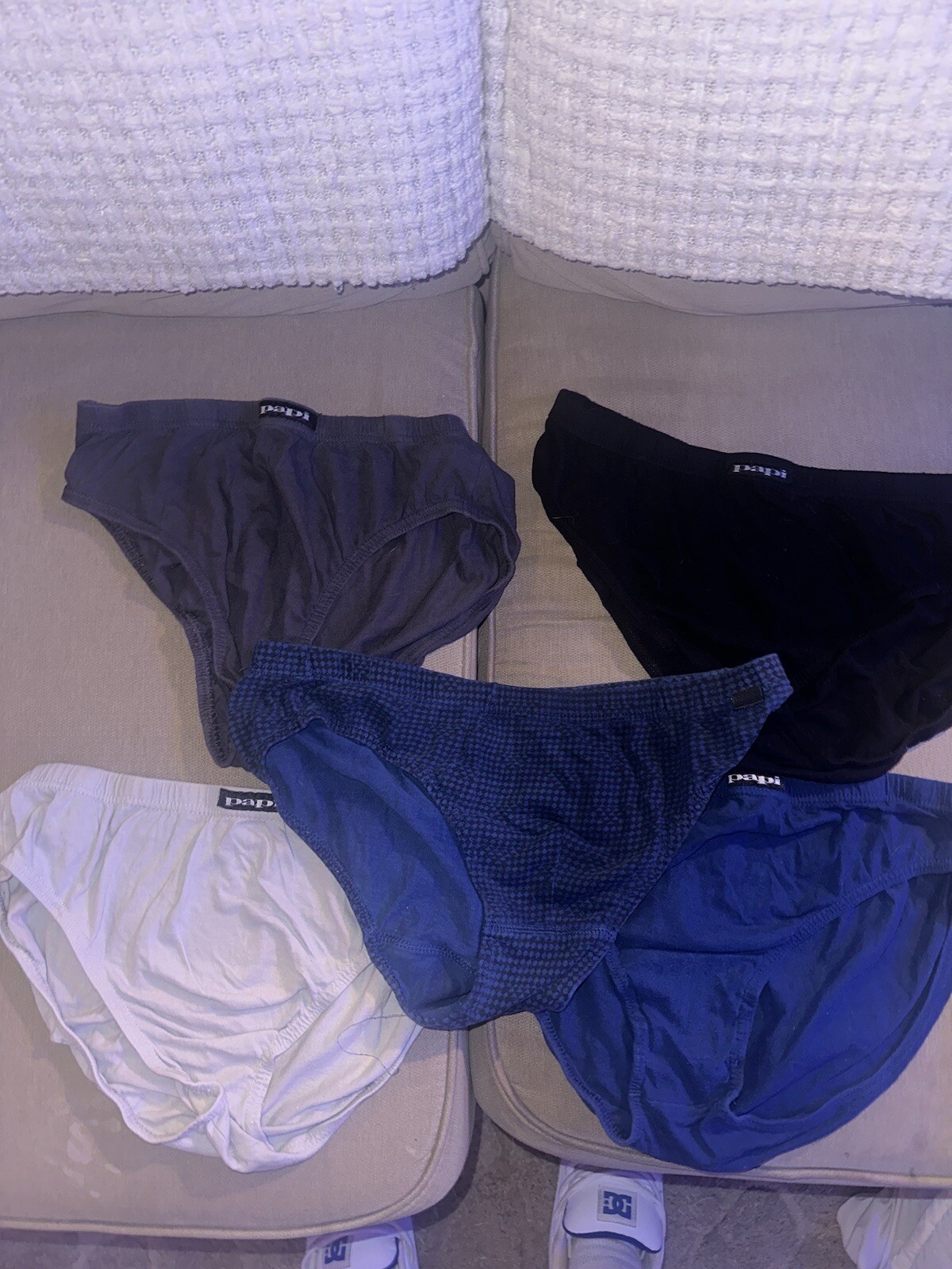 Lot of 5 Vintage Papi And Body Glove Men's Bikini Briefs Underwear