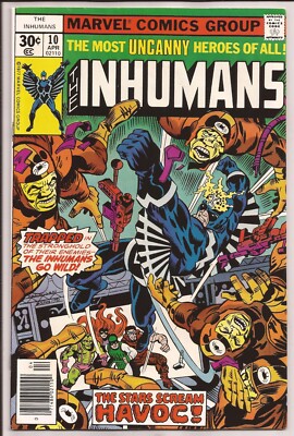 Inhumans #10 VF+ 8.5 Off-White Pages (1975 Series)