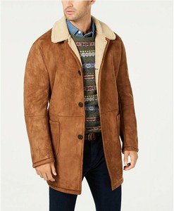 Lauren Ralph Lauren Men's Lefferts Classic-Fit Faux-sherling Overcoat 42R $495 | eBay