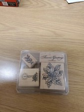 Stampin Up Seasons Greetings Wood Stamp Set