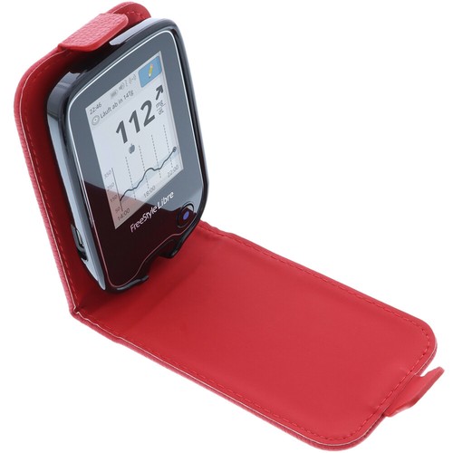 Funda protectora para Abbott Freestyle Libre 2 FlipStyle roja - Imagen 3 de 6