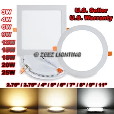 2/3/4/5/6/7/8/9/11-Inch Recessed Lighting Canless LED Ceiling Can Light Fixture