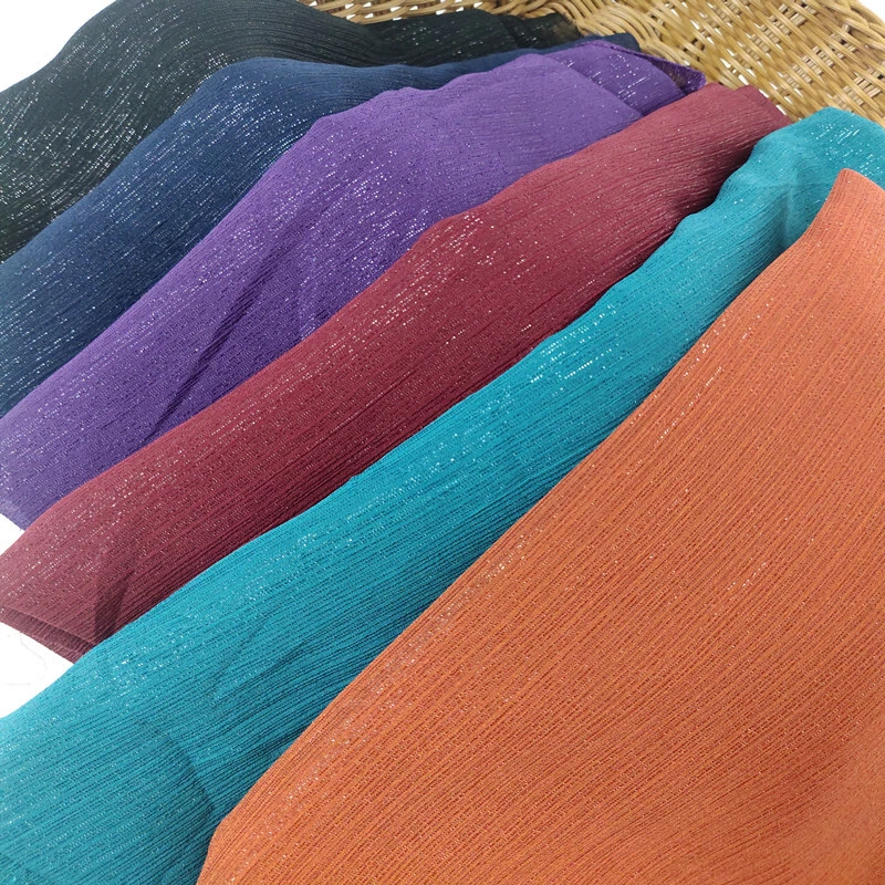 Glitter Sheer Crepe Chiffon Fabric Lightweight Thin for Hanfu Costume By Metre - Image 4 of 4