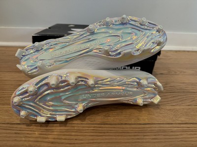 Under Armour AU TM Spotlight Lux MC 2.0 New In Box Size 12 Iridescent White