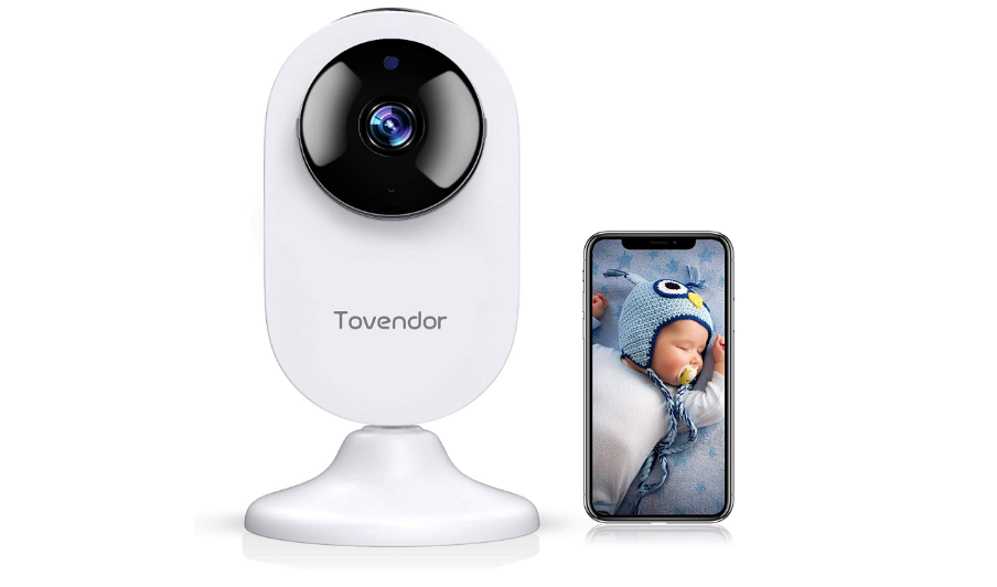 WiFi Home Security Camera with HD Video Audio Motion Detection Night Vision for Baby Pets-image