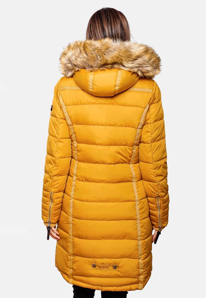Parka Navahoo Wintermantel Gelb Navahoo Schmuseengel Damen