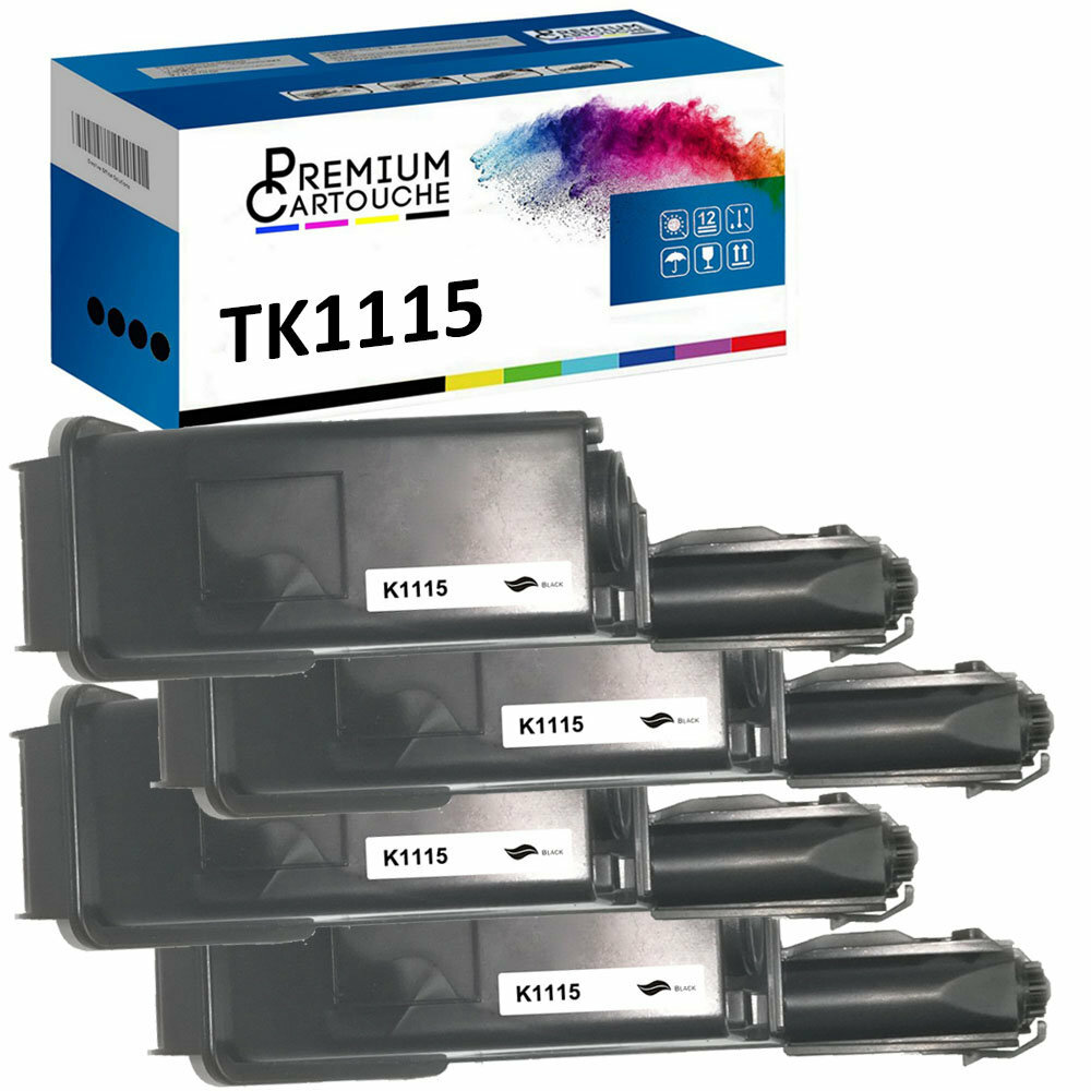 Cartouche TK1115 noire compatible Kyocera pour vos impressions quotidiennes à la maison