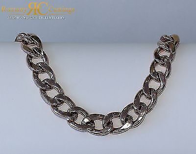 Heavy Cuban Link 33 inches Chain Jewellers Bronze 9ct Rose Gold Dipped 403g