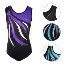 Gymnastic Leotard.Diamant  Gym Dance Costume.Acrobatic Body Suit.5-10 Years.UK