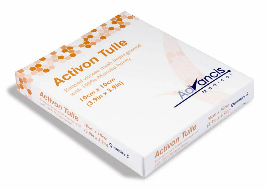 Activon Tulle Manuka Honey dressings 10cm x 10cm