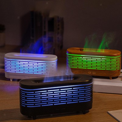Flame Humidifier 7 Colors Essential Oil Diffuser for Home Office Living Room