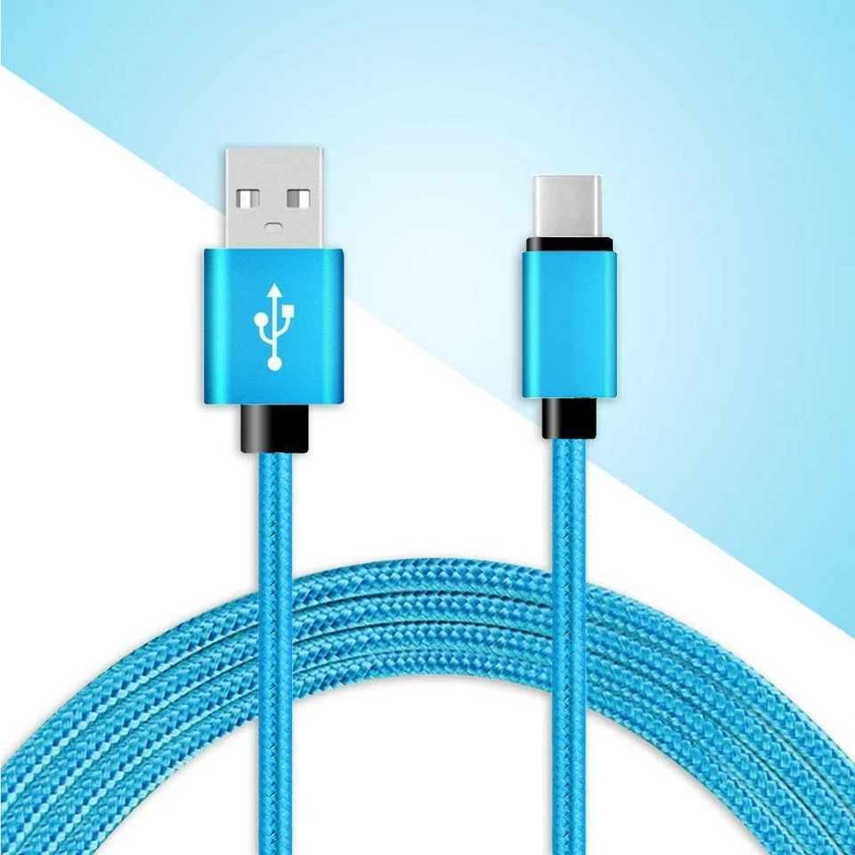 2-Pack 6FT Braided Nylon USB-C Cable Fast Charger Type-C Cord for Samsung Tablet - Image 2 of 4