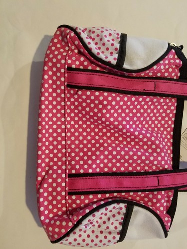 Girls Accessories Brand Pink White Black Polkadots Make up Bag purse NWT - Picture 5 of 5