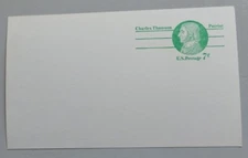 Postal Stationery UX68. Post Card. UNUSED. Charles Thomson.