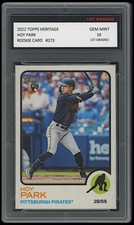 Hoy Park 2022 Topps Heritage 1st Graded 10 MLB Rookie Card Oakland Athletics
