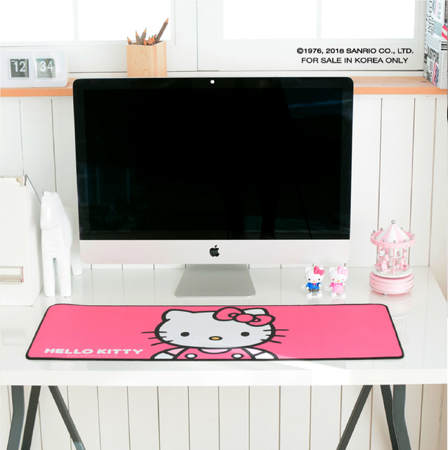 Hello Kitty Long Gaming Mouse Pad 30 x 11.8in (78 x 30cm) Hot Pink eBay