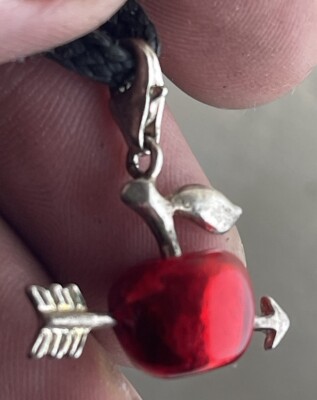 Der Wilhelmapfel Anhänger wie 925 Silber rot emailliert 7,5 gr