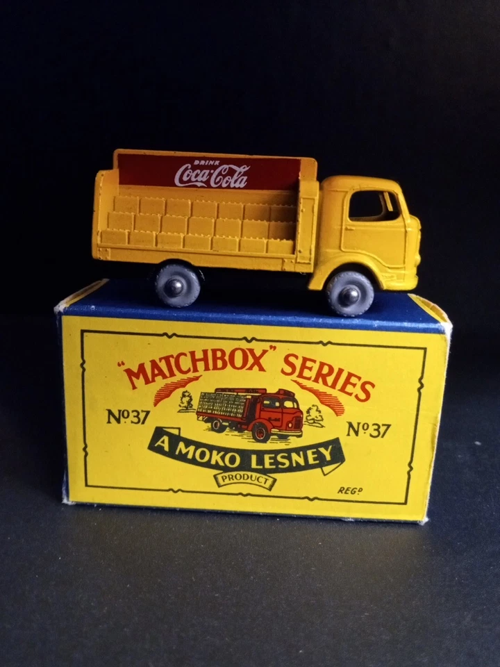 Matchbox #37b6 Coca Cola Lorry Rare GPW VN/MINT In Crisp Original B4 Box - Image 2 of 4