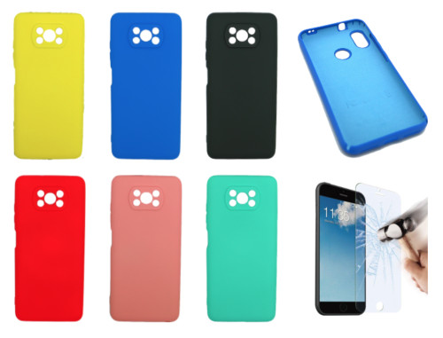Funda Xiaomi Poco X3 NFC (4G) Carcasa Silicona Ultra Suave SCS + Protector