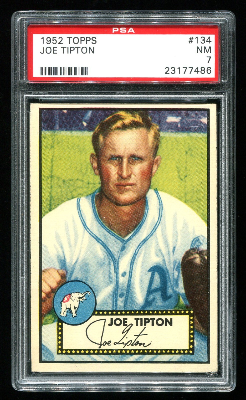 1952 TOPPS #134 JOE TIPTON PSA 7 NM (23177486)