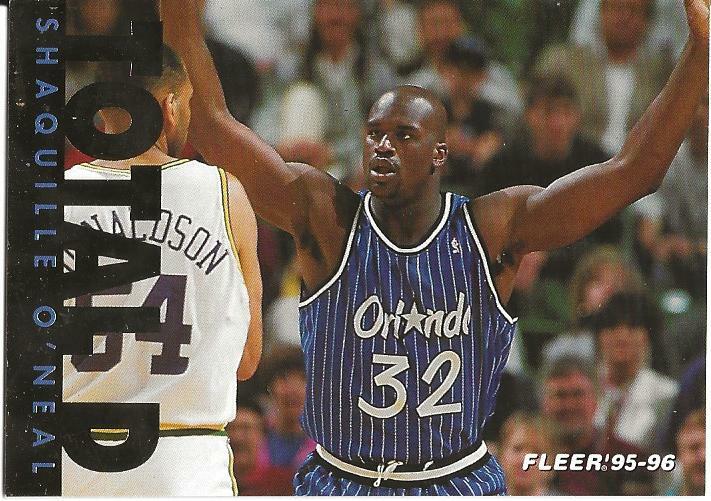 SHAQUILLE O'NEAL; 1995-96 FLEER TOTAL D INSERT # 7 of 12 | eBay