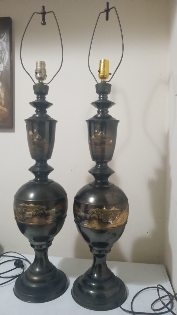 Vintage 1960's Japanese Hand Etched Bronze Twin 40